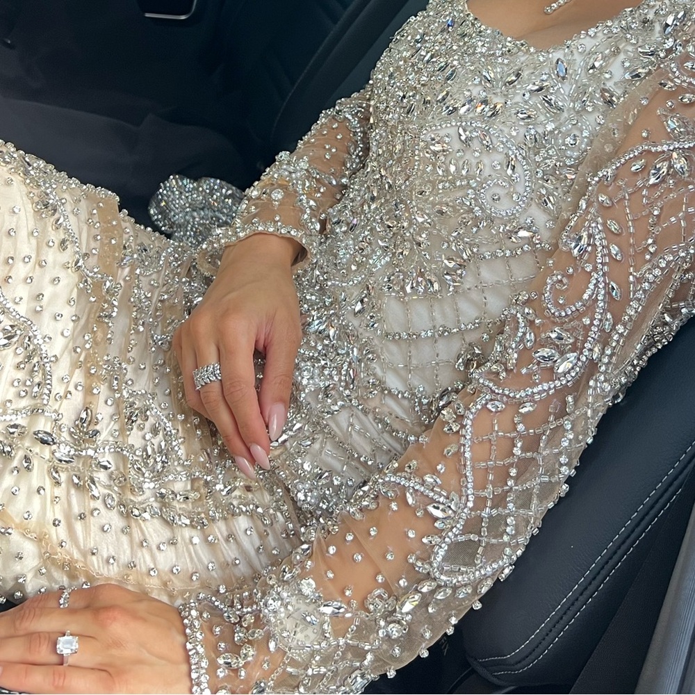 Custom crystal dress